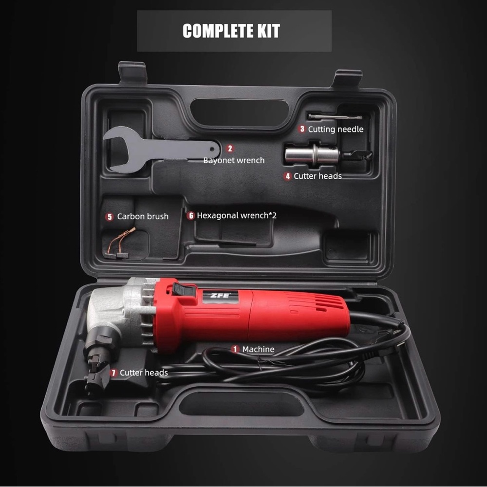 ZFE Electric Shears Complete Kit - Red